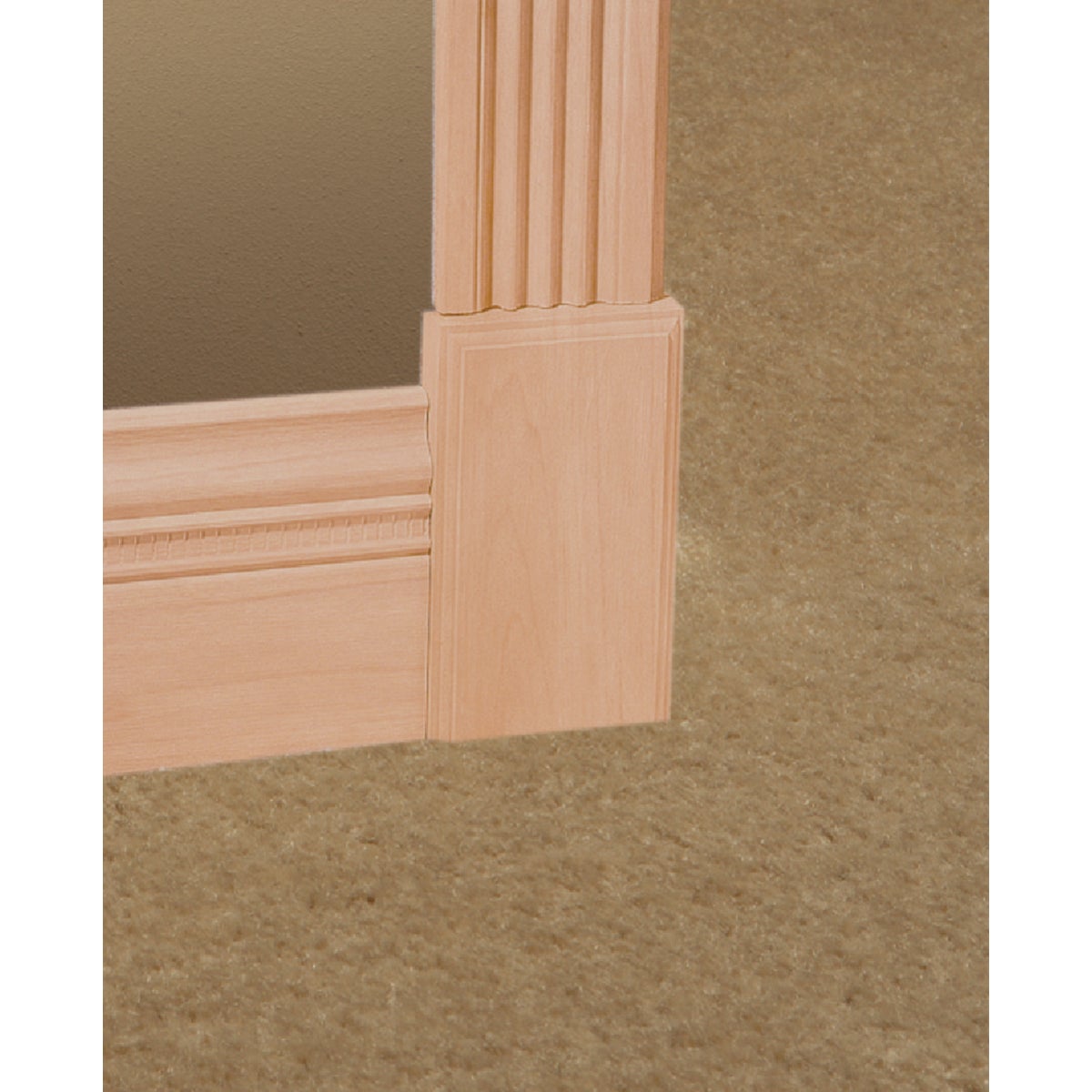 House of Fara 7/16 In. W. x 2-1/4 In. H. x 7 Ft. L. Natural Solid Red Oak Colonial Wood Casing Image 2