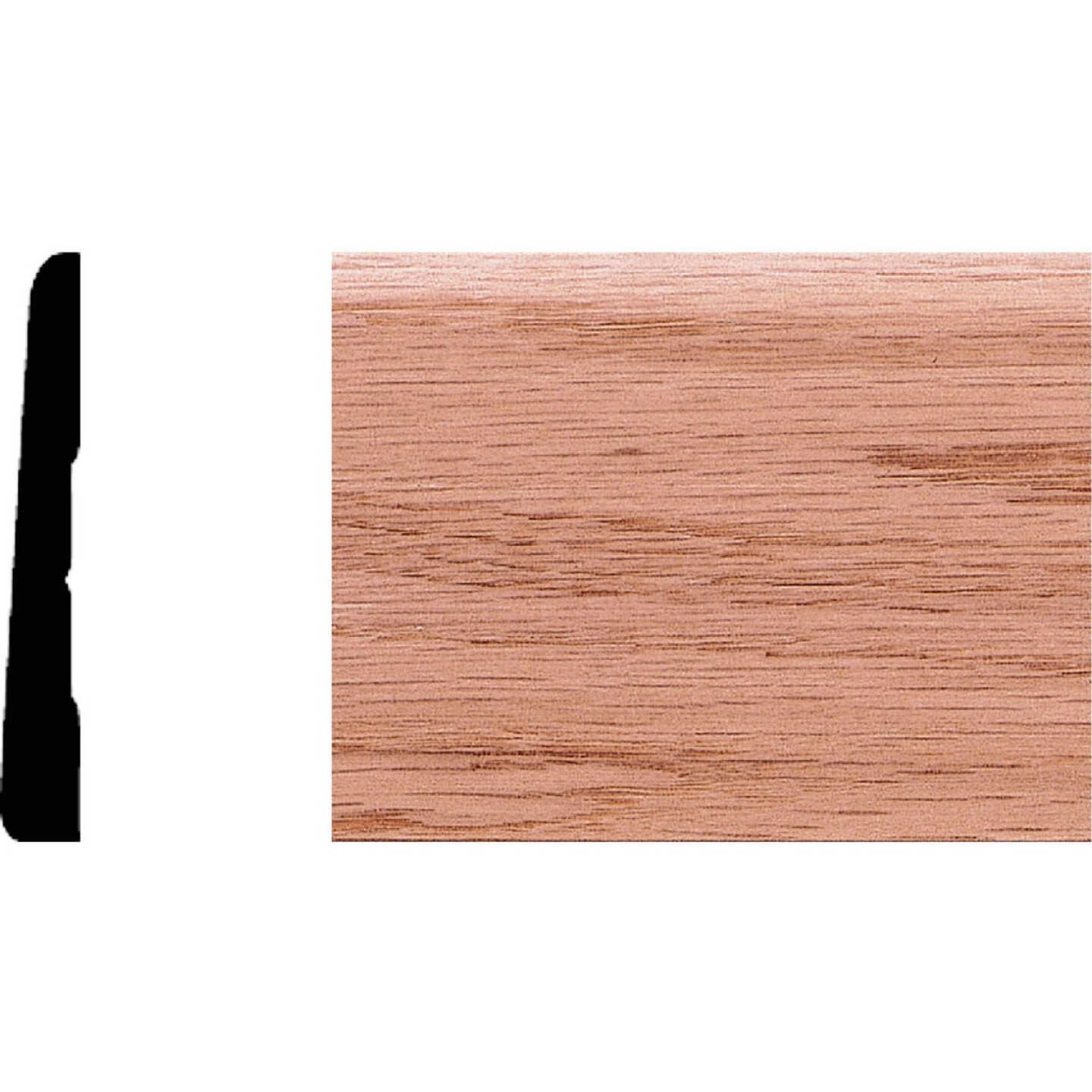 House of Fara 3/8 In. W. x 2-3/4 In. H. x 8 Ft. L. Solid Red Oak Modern Base Image 1