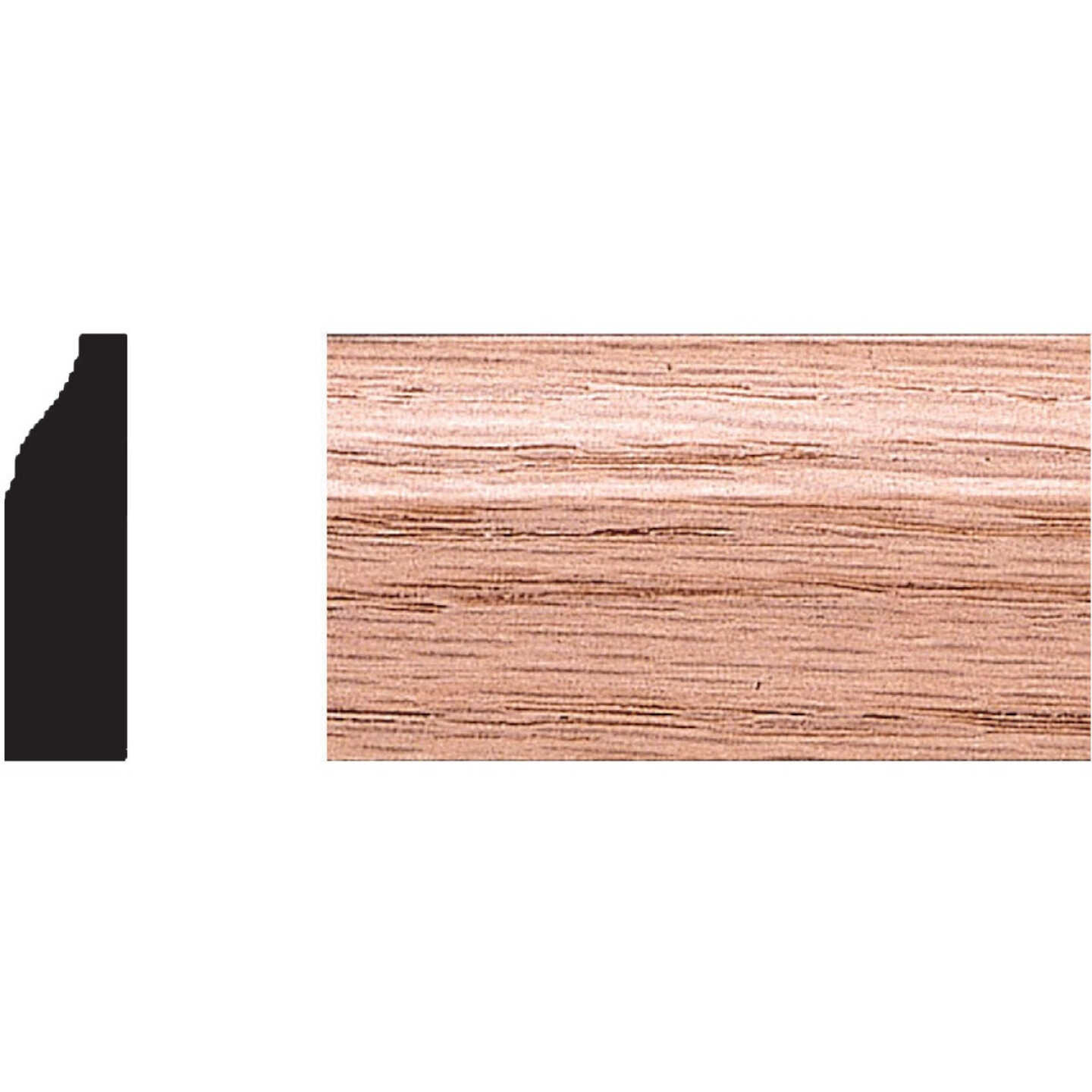 House of Fara 3/8 In. W.x 1-1/4 In. H. x 7 Ft. L. Solid Red Oak Colonial Stop Molding Image 1