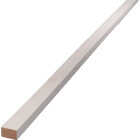 Alexandria Moulding 1/2 In. W. x 3/4 In. H. x 8 Ft. L. White Finger Joint Pine Flat Molding Image 1