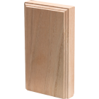 House of Fara 7/8 In. W. x 3-1/2 In. H. x 6 In. L. Oak Plinth Block Image 2