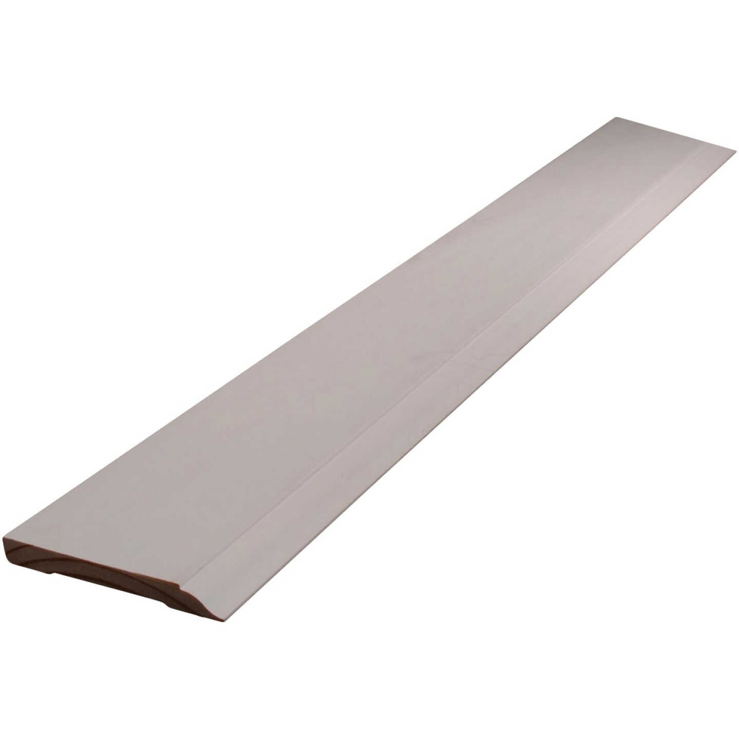 Alexandria Moulding 7/16 In. W. x 3-1/4 In. H. x 8 Ft. L. White Finger Joint Pine Colonial Base Molding Image 1