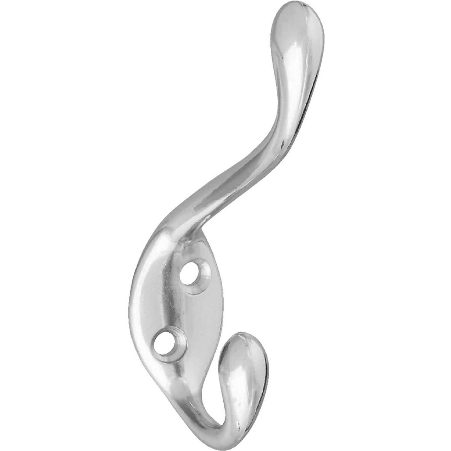 National Hardware Heavy-Duty Nickel Wardrobe Hook Image 1