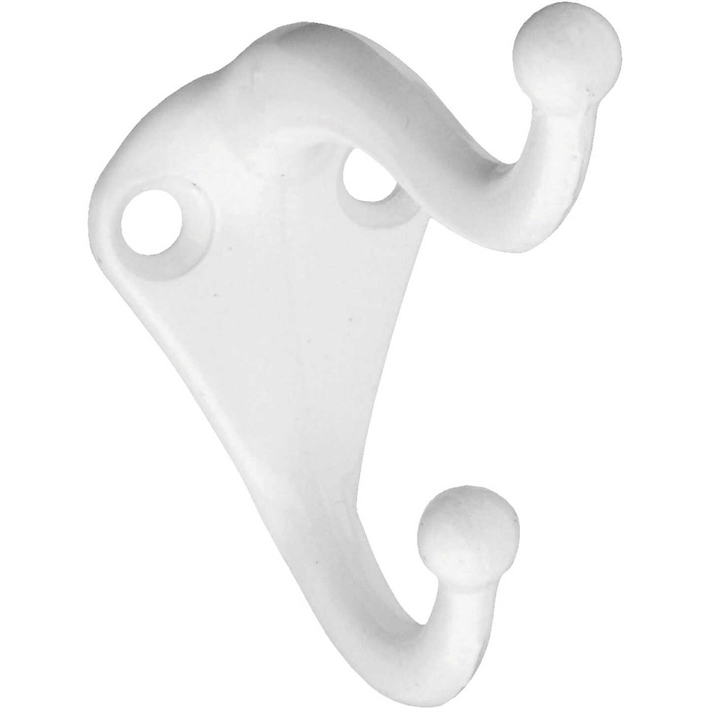 National Hardware White Coat & Hat Hook (2-Pack) Image 1
