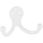 National Hardware White Double Clothes Hook (2-Pack) Image 1