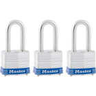Master Lock 1-9/16 In. Laminated Steel Keyed Padlock (3-Pack) Image 1