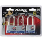 Master Lock 1-9/16 In. Laminated Steel Keyed Padlock (3-Pack) Image 2