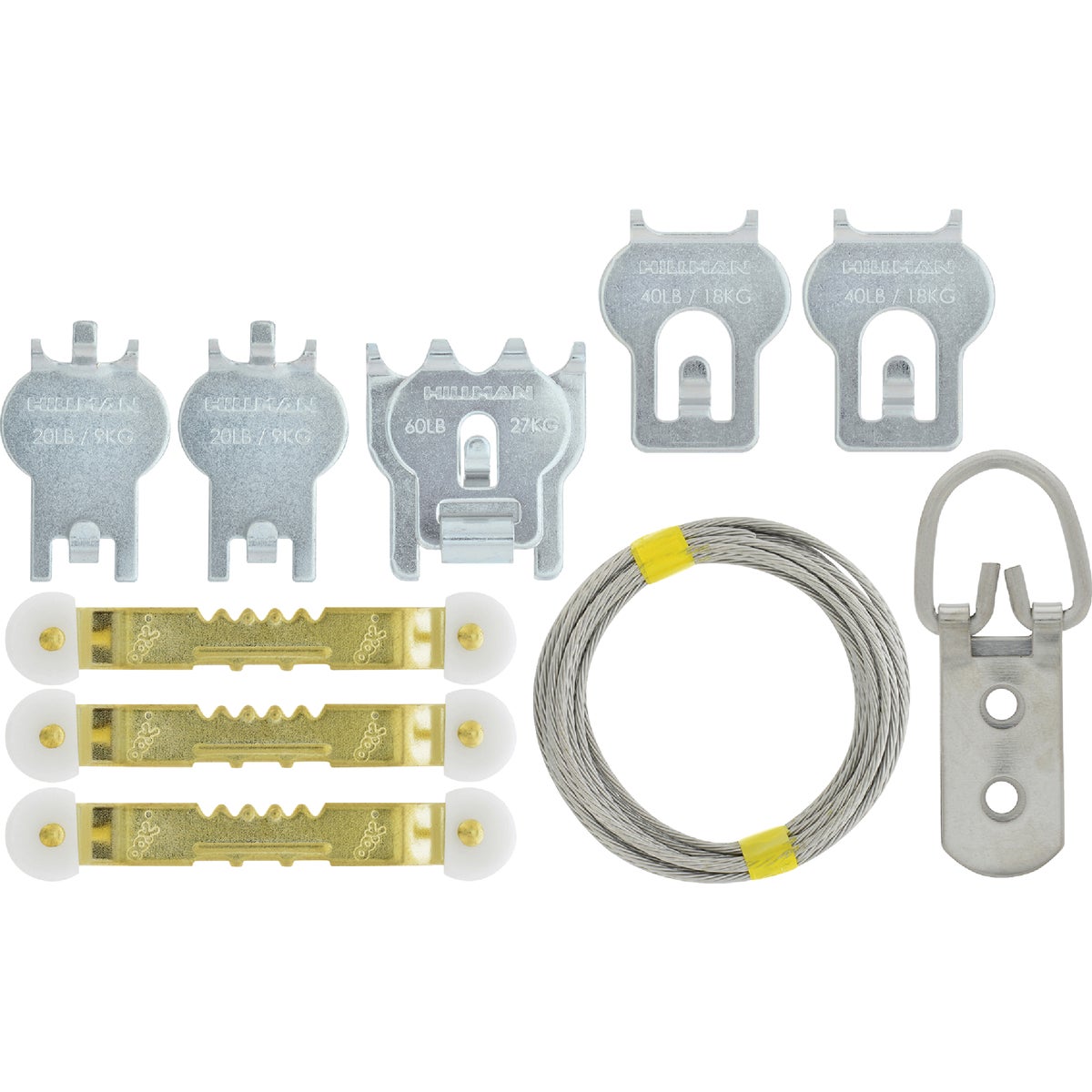 High and Mighty 20 Lb. to 60 Lb. Picture Hanger Kit (13-Piece) Image 2
