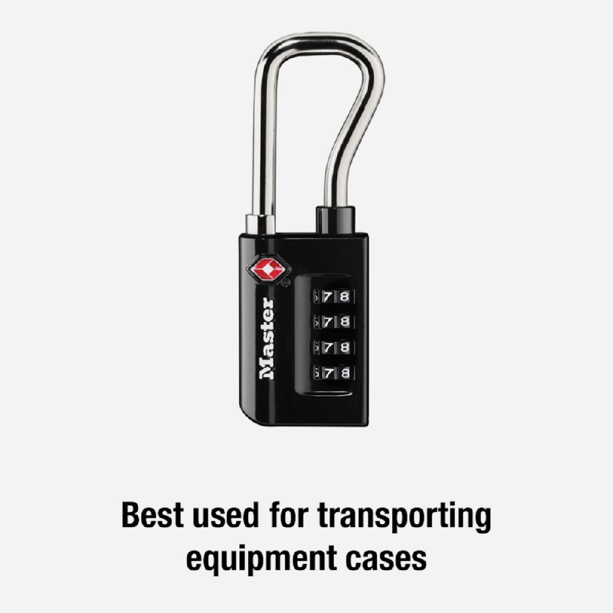 Master Lock 1-5/16 In. Wide Number Combination Luggage Lock with Extended Reach (TSA Accepted) Image 3