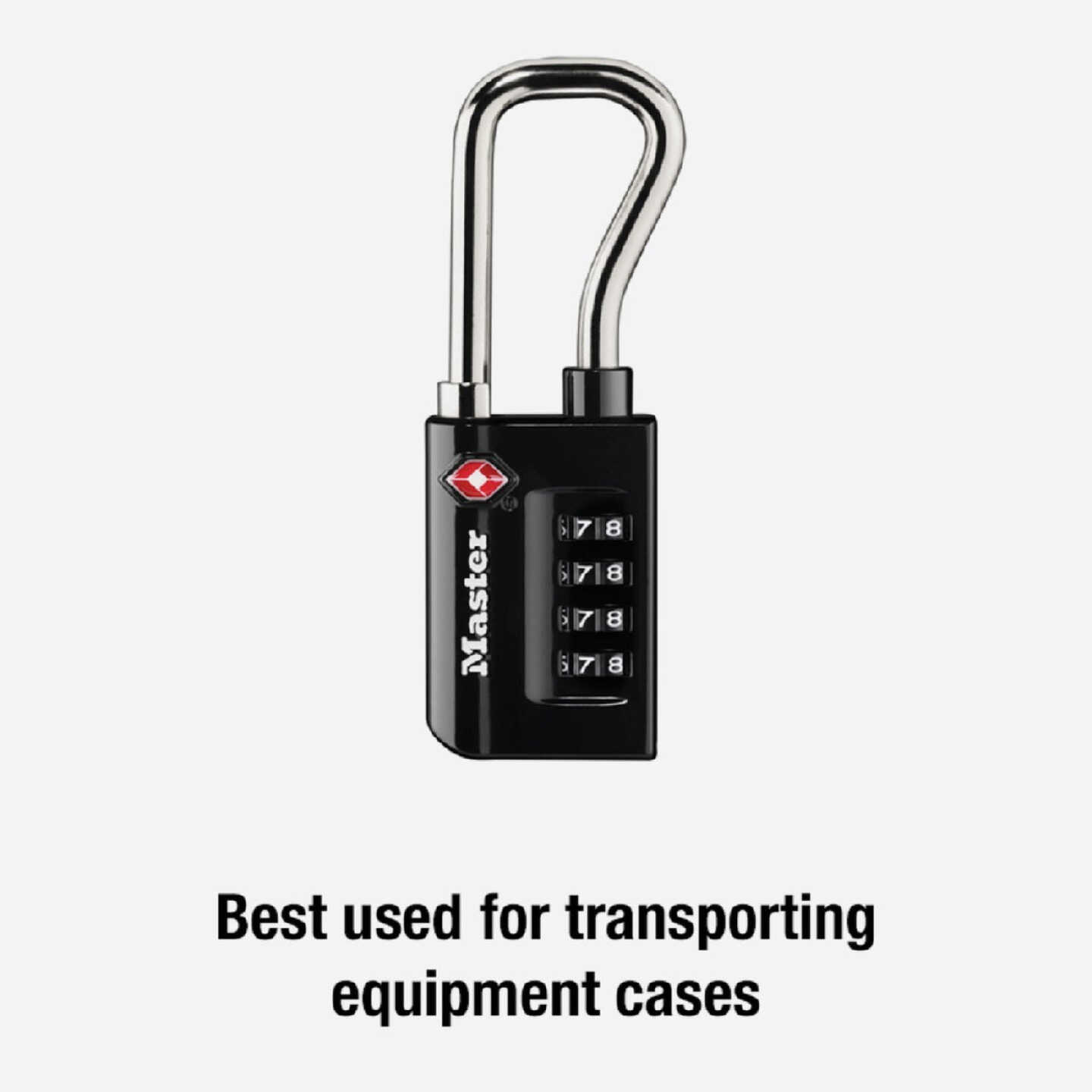 Master Lock 1-5/16 In. Wide Number Combination Luggage Lock with Extended Reach (TSA Accepted) Image 3