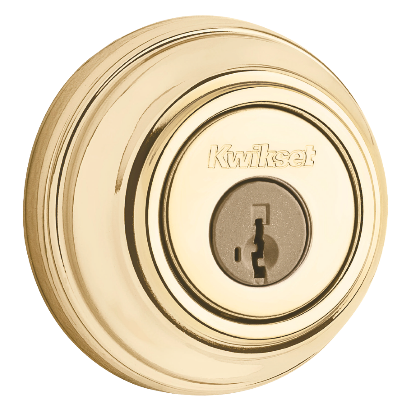 Kwikset Signature Series Polished Brass Double Cylinder Deadbolt with SmartKey Image 2