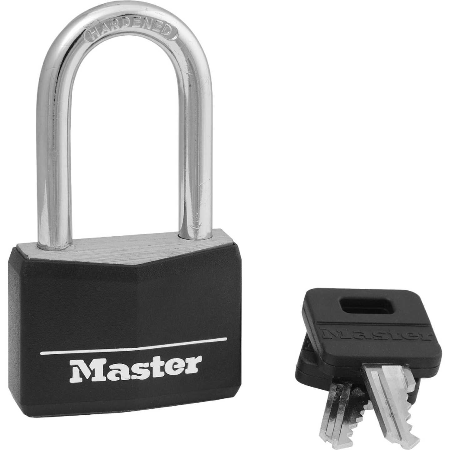 Master Lock 1-9/16 In. W. Covered Solid Body Padlock with 1-1/2 In. Shackle Image 1