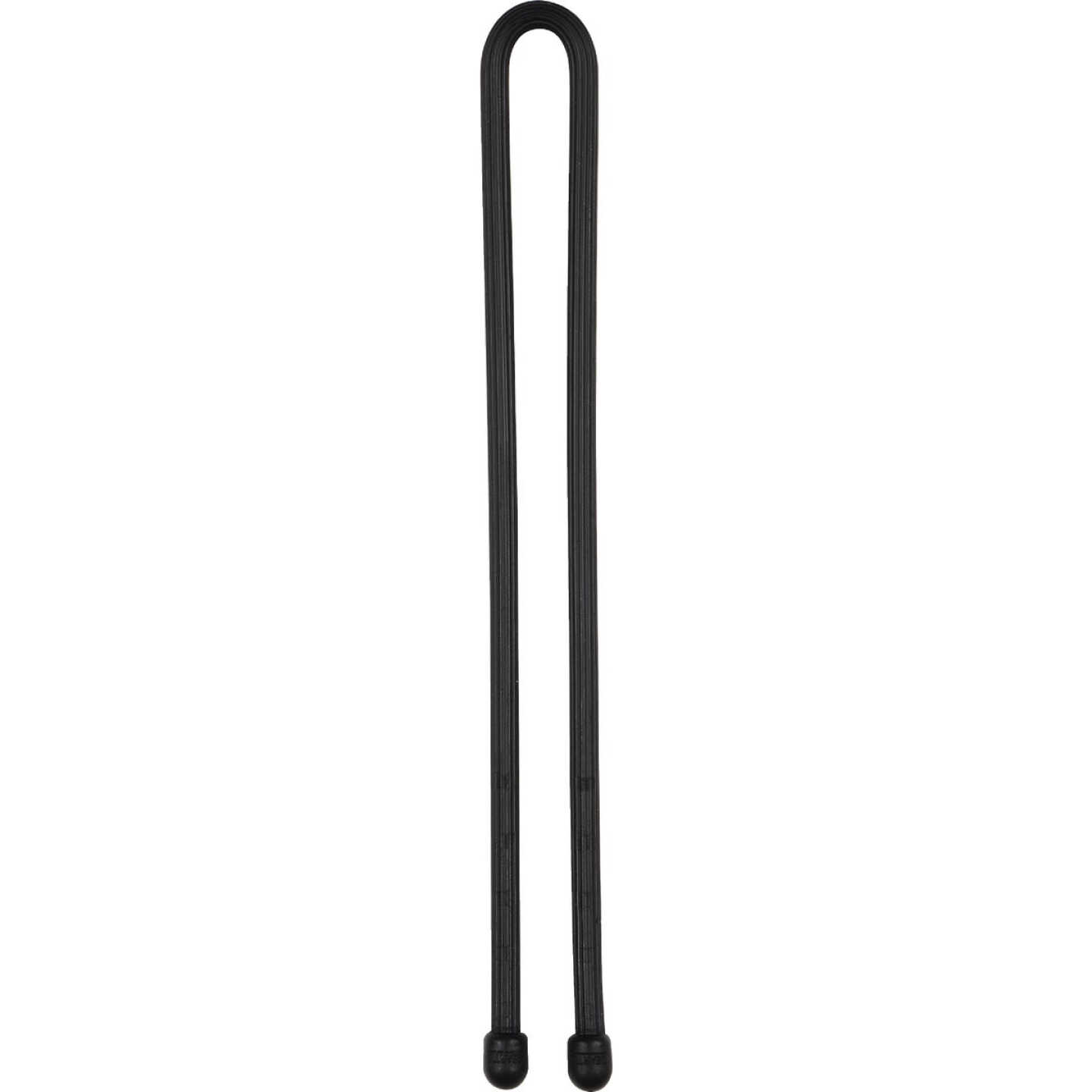 Gear Tie 12 In. Reusable Rubber Twist Tie - Black (2-Pack) Image 3