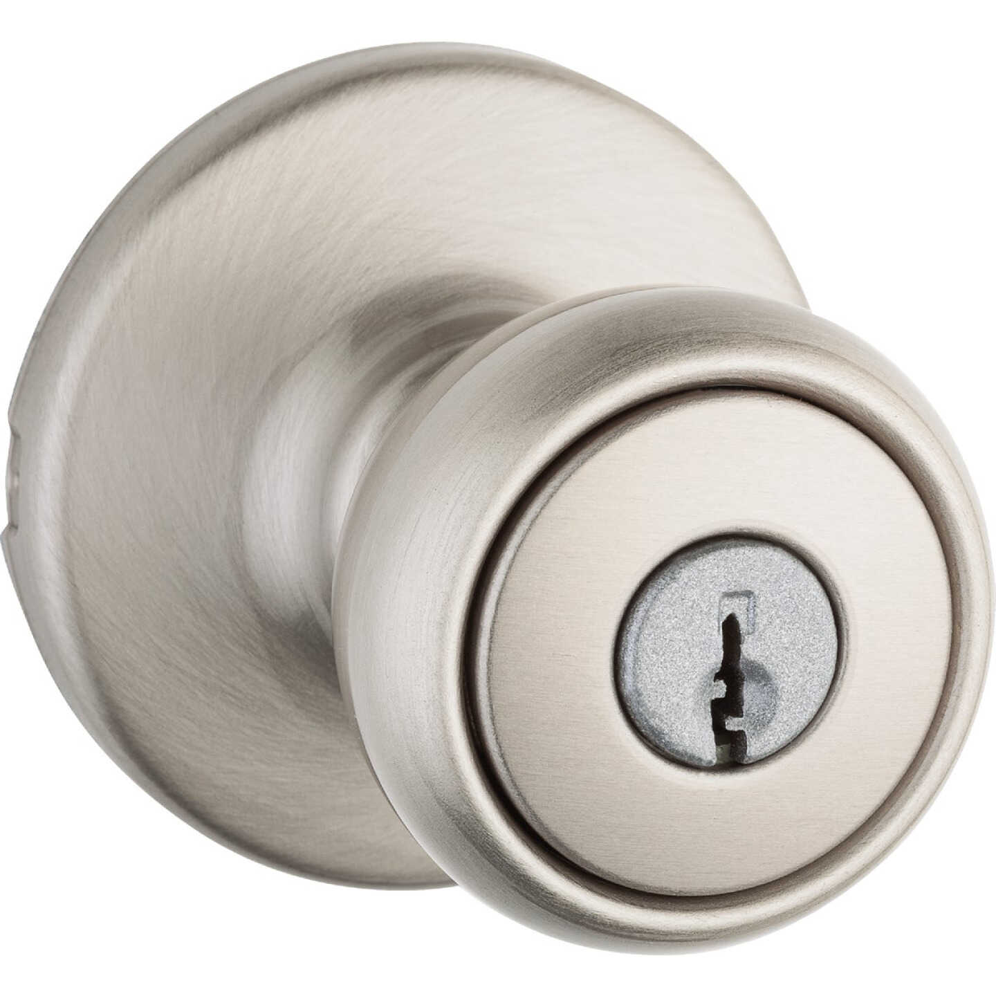 Kwikset Tylo Satin Nickel Entry Door Knob Image 1