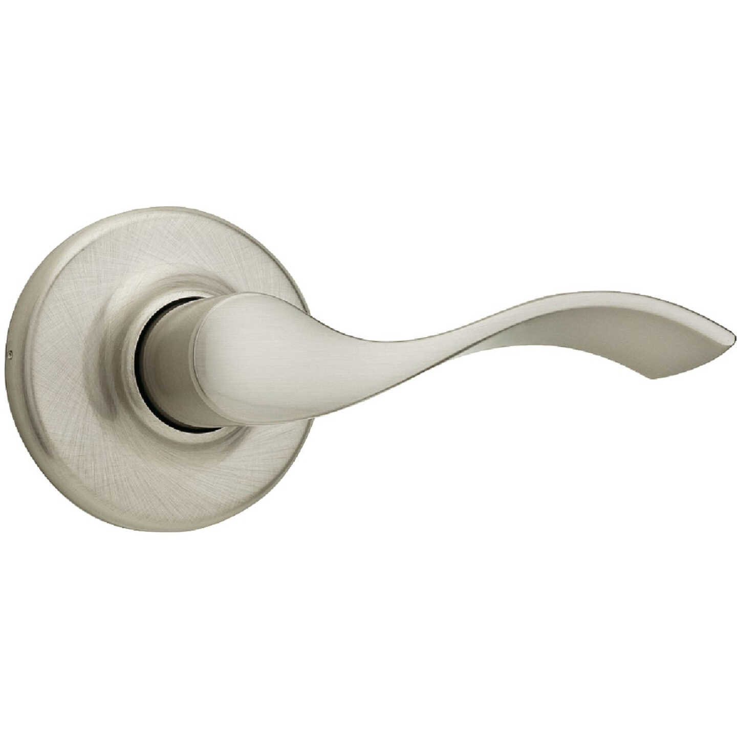 Kwikset Satin Nickel Balboa Passage Door Lever Image 1