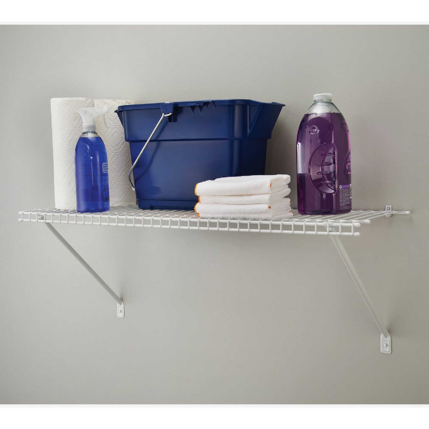 ClosetMaid 2 Ft. W. x 12 In. D Ventilated Shelf Kit, White Image 4