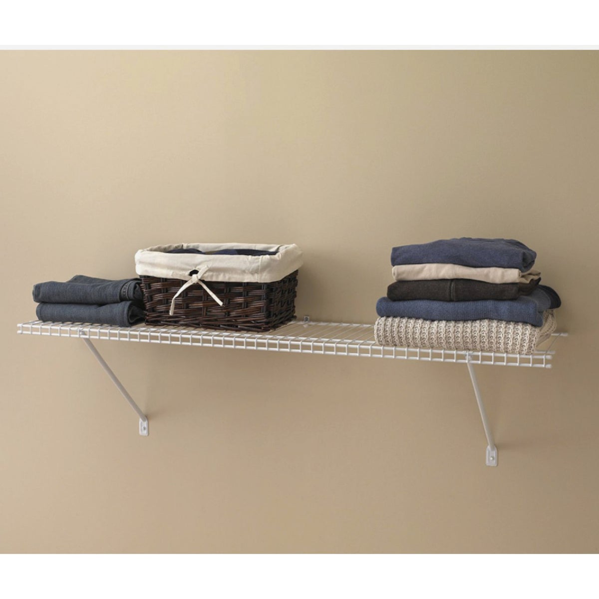 ClosetMaid 2 Ft. W. x 12 In. D Ventilated Shelf Kit, White Image 5