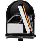 Gibraltar Elite Series T1 Black Steel Rural Post Mount Mailbox Image 3