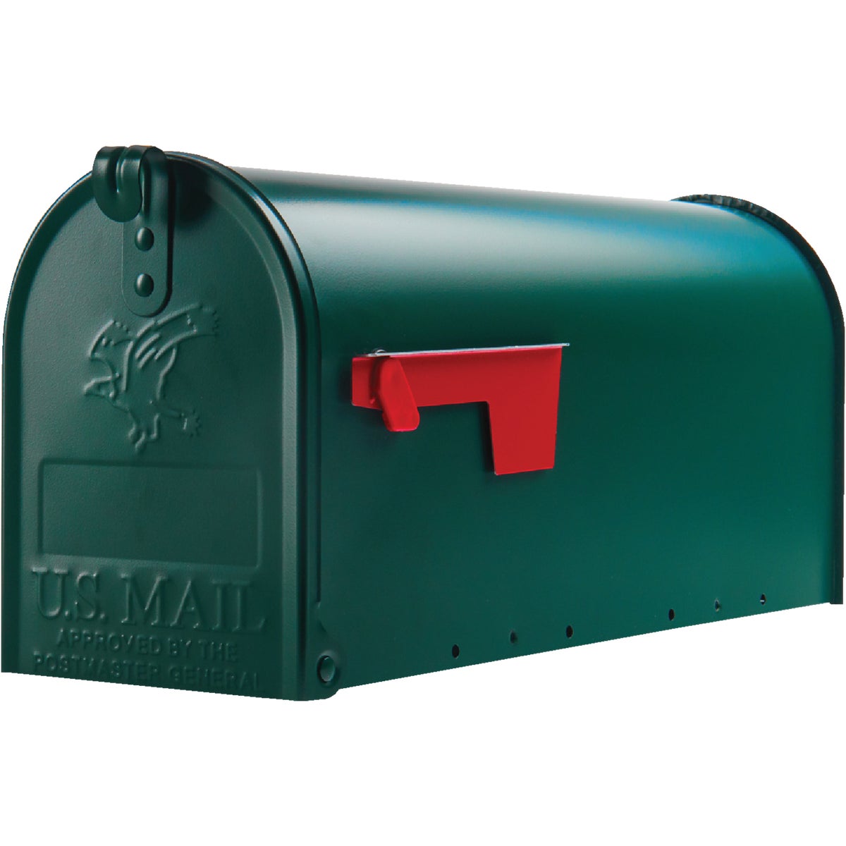 Gibraltar Elite T1 Green Steel Rural Post Mount Mailbox Image 2