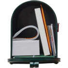 Gibraltar Elite T1 Green Steel Rural Post Mount Mailbox Image 3