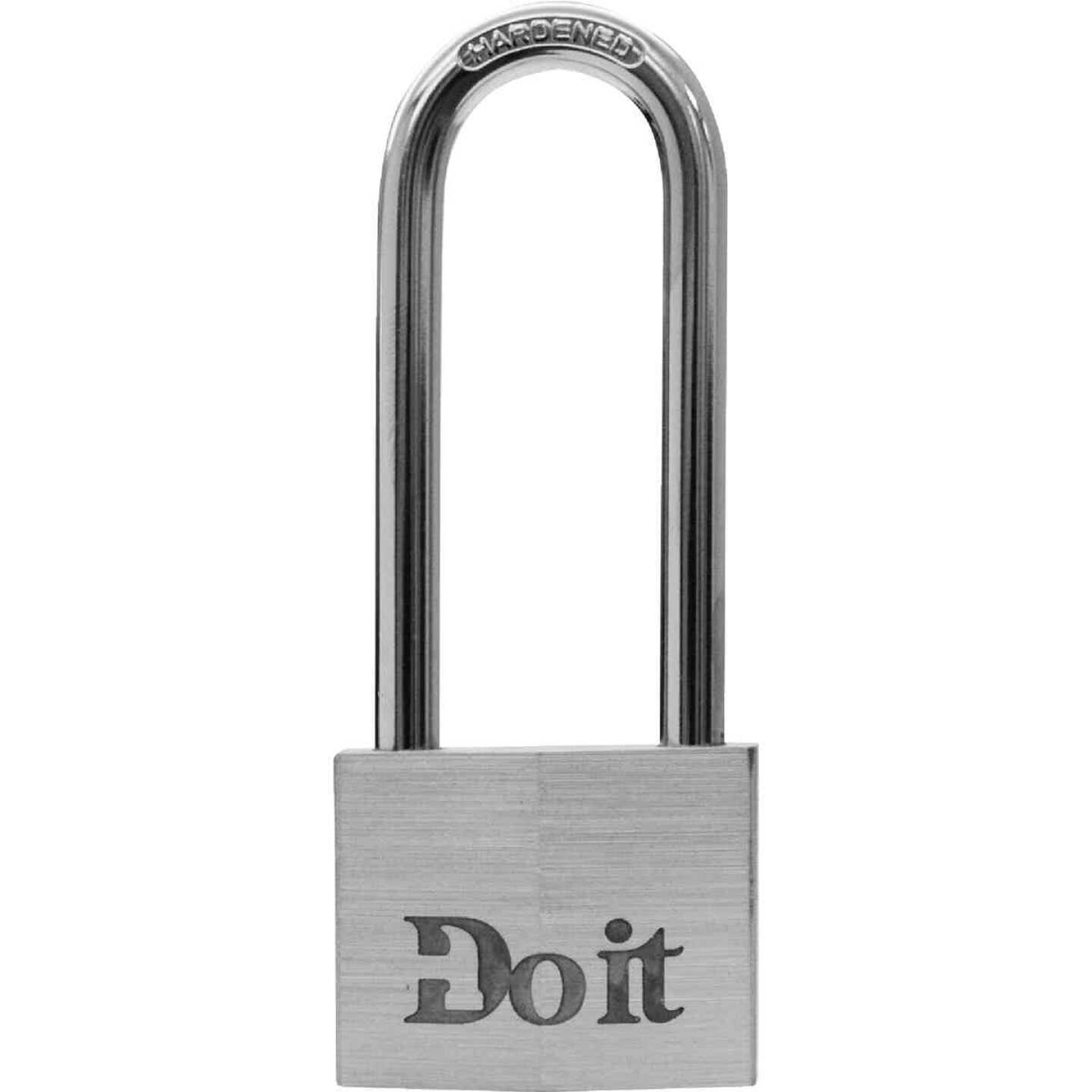 Do it 1-1/2 In. W. Long Shackle Aluminum Padlock Image 1