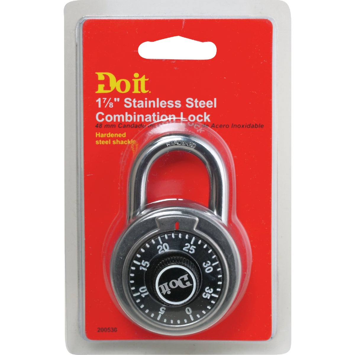 Do it 2 In. Stainless Steel Black Combination Lock Padlock Image 2