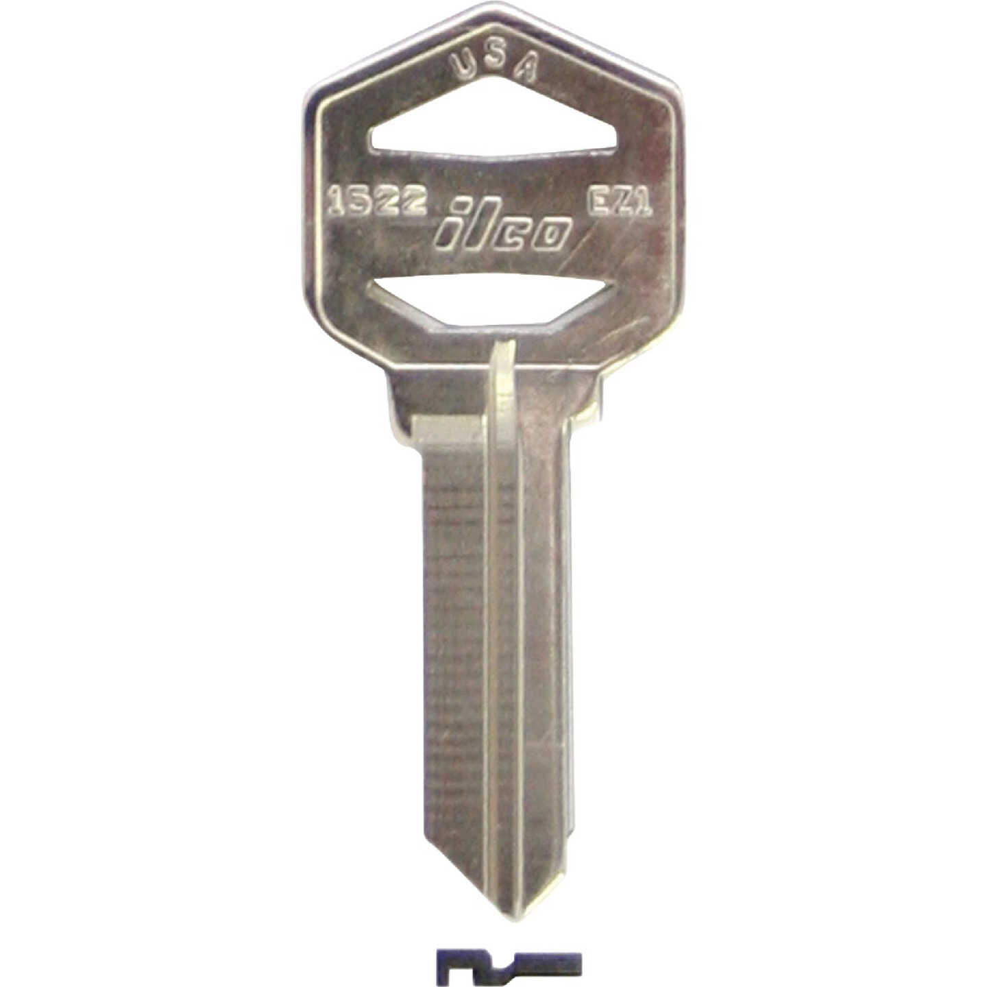 ILCO Kwikset Nickel Plated House Key, EZ1-KW1 (10-Pack) Image 1