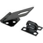 National Hardware 3-1/4 In. Black Non-Swivel Safety Hasp Image 1