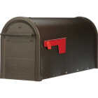 Gibraltar Franklin Venetian Bronze Steel Rural Post Mount Mailbox Image 1