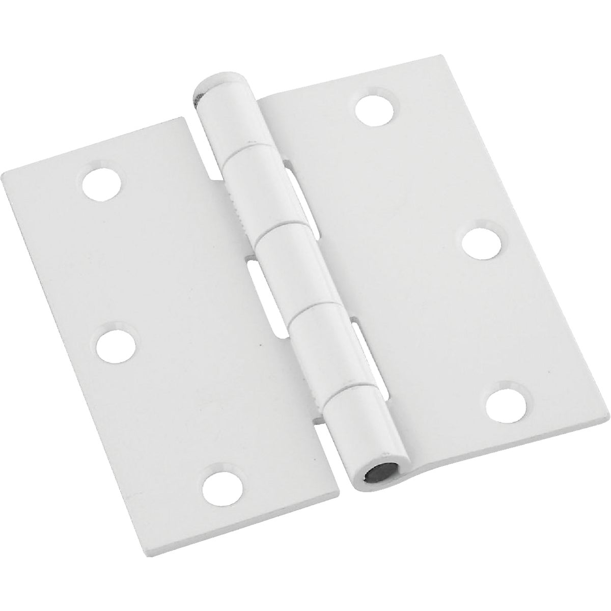 National Hardware 3-1/2 In. Square White Door Hinge (3-Pack) Image 1