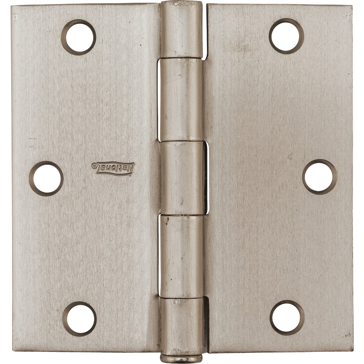 National Hardware 3-1/2 In. Square Satin Nickel Door Hinge Image 2