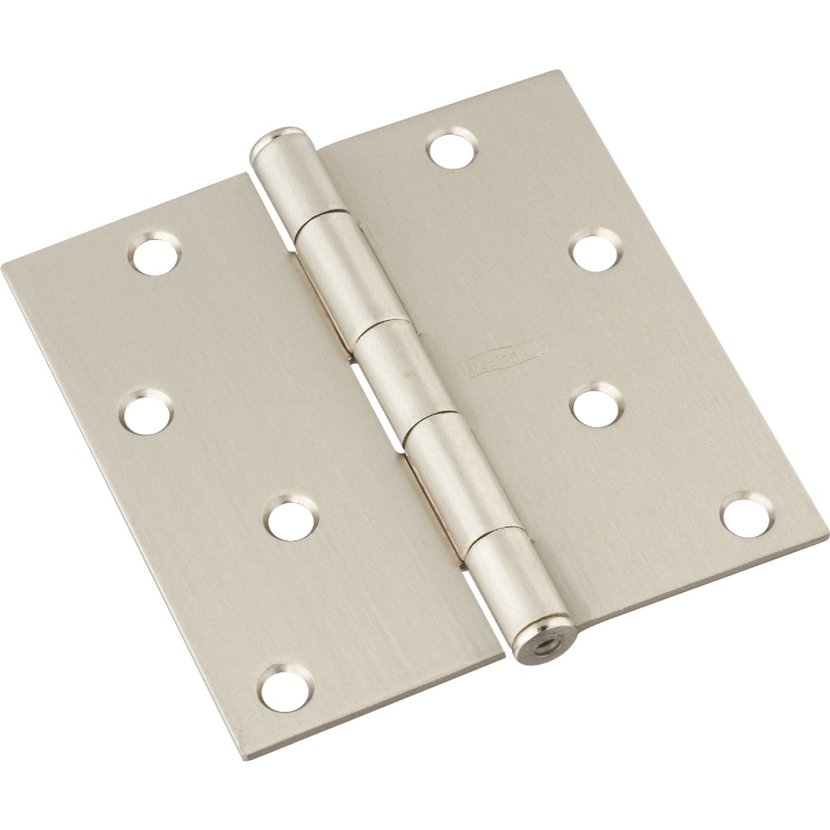 National Hardware 4 In. Square Satin Nickel Door Hinge Image 1