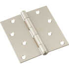 National Hardware 4 In. Square Satin Nickel Door Hinge Image 1