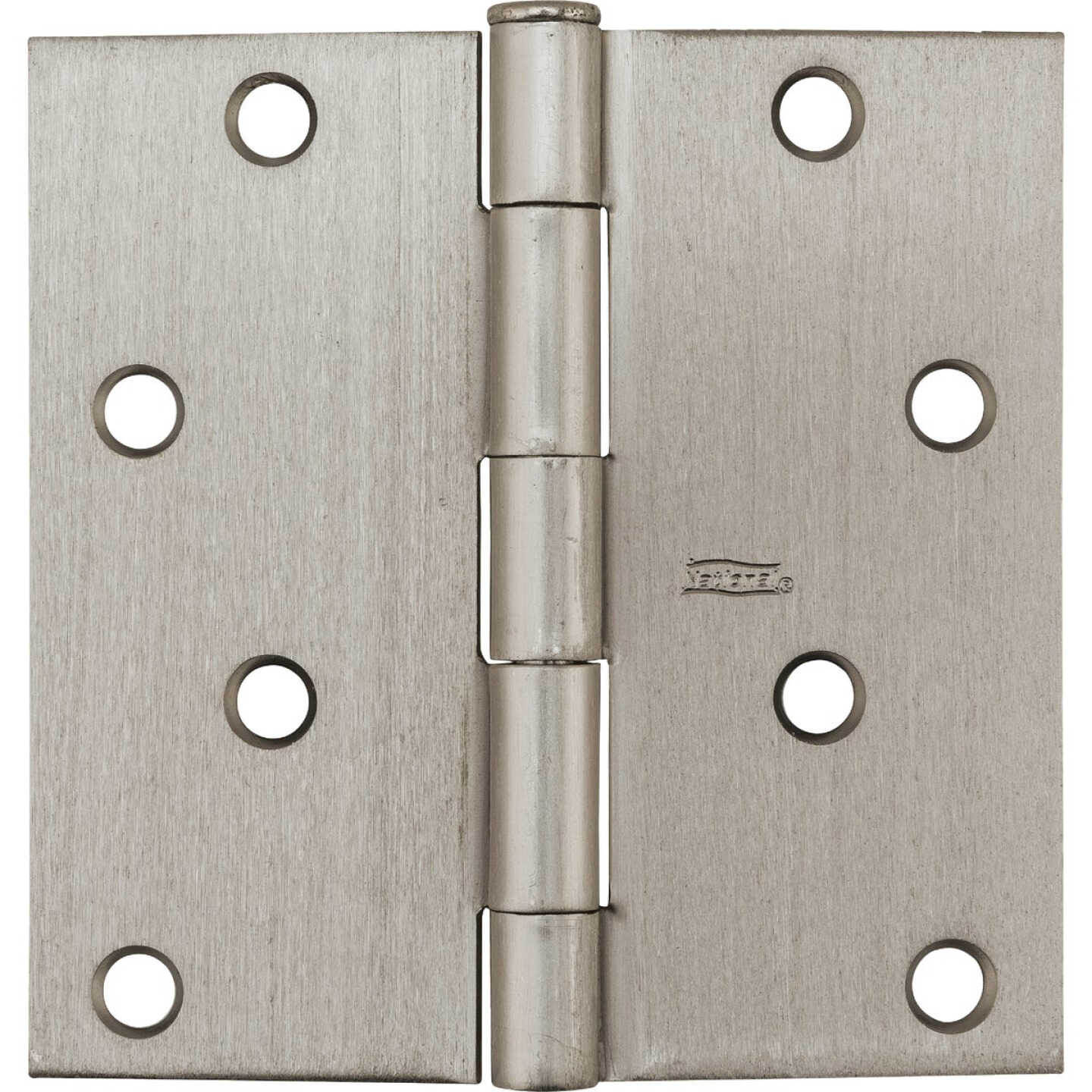 National Hardware 4 In. Square Satin Nickel Door Hinge Image 2