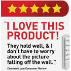 Command 10 lb White Picture Hanging Strips Value Pack, 12 Pairs Image 4