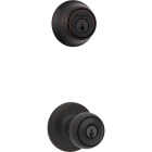 Kwikset Polo Venetian Bronze Deadbolt and Door Knob Combo Image 1