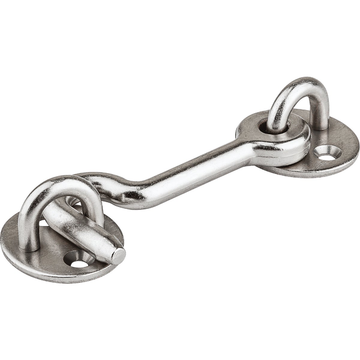 National Hardware Barn Door Satin Nickel Privacy Hook Image 1