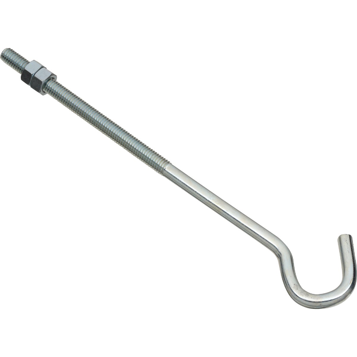 National Hardware 3/8 In. x 10 In. Zinc Hook Bolt Image 1