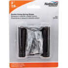 National Hardware 3 In. Oil Rubbed Bronze Double-Acting Spring Door Hinge Image 2
