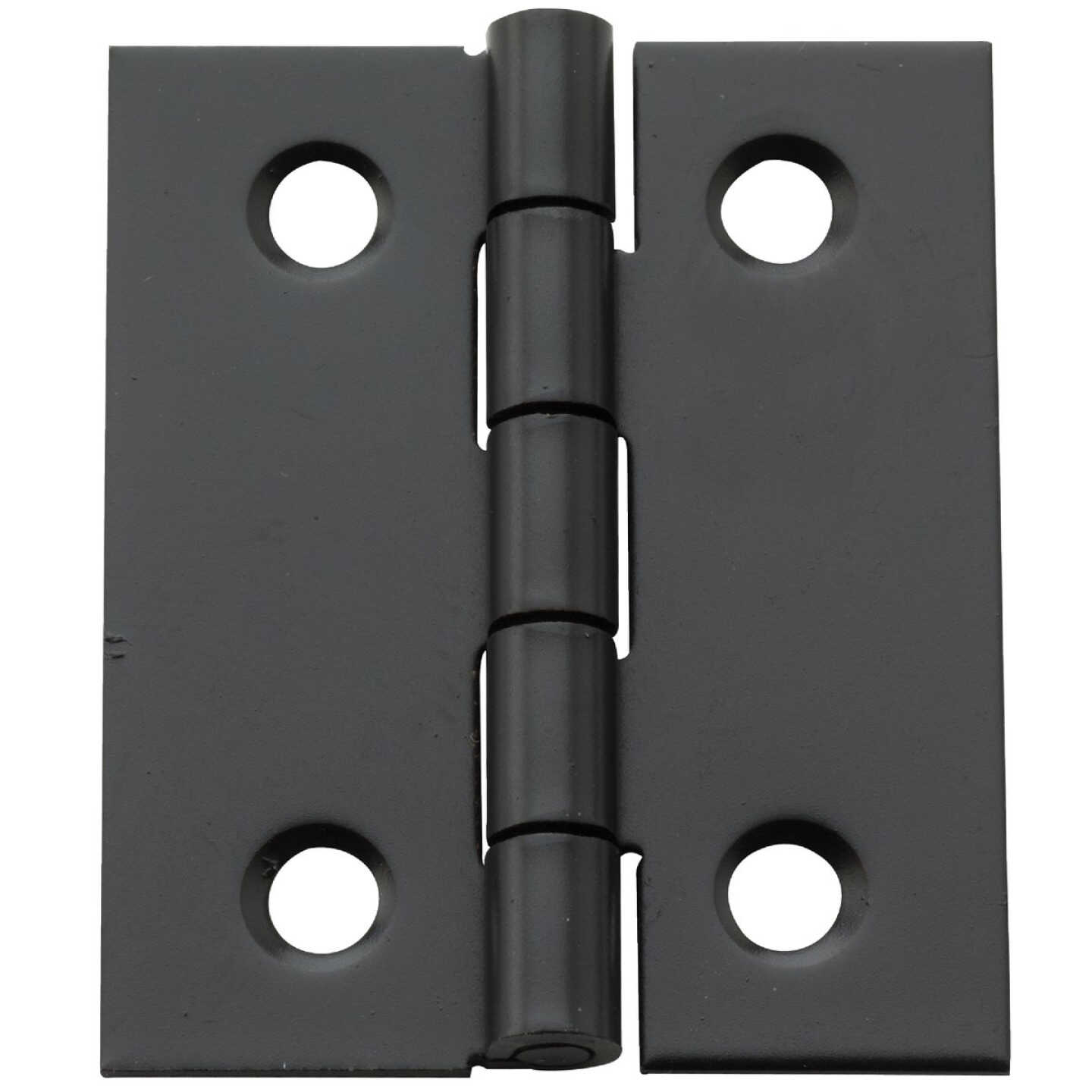 National Hardware 1-1/2 In. X 1-1/4 In. Oil Rubbed Bronze Broad Hinge (2-Pack) Image 1