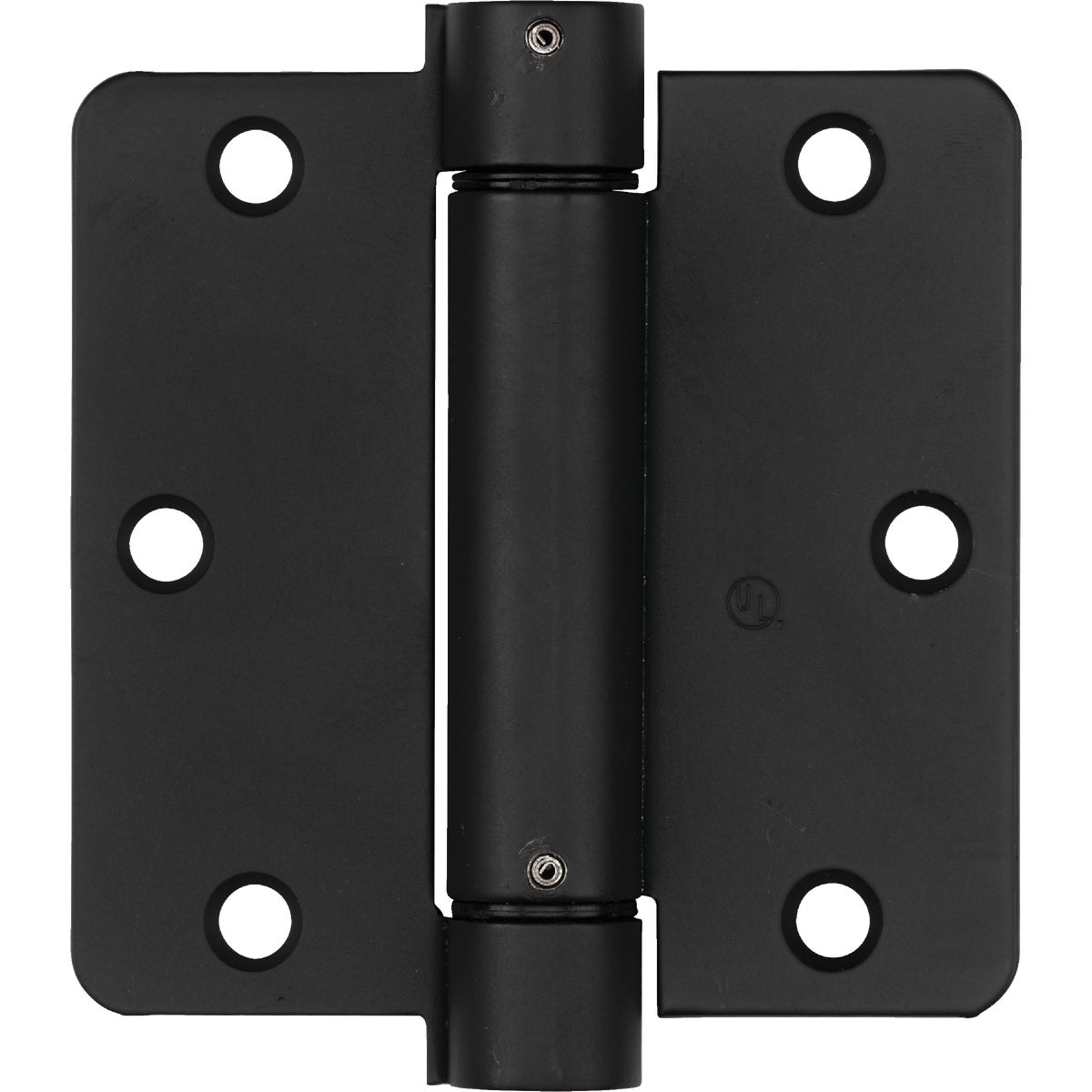 National Hardware 3-1/2 In. Oil Rubbed Bronze 1/4 In. Radius Spring Door Hinge Image 1