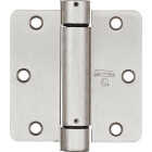 National Hardware 3-1/2 In. Satin Nickel 1/4 In. Radius Spring Door Hinge Image 1