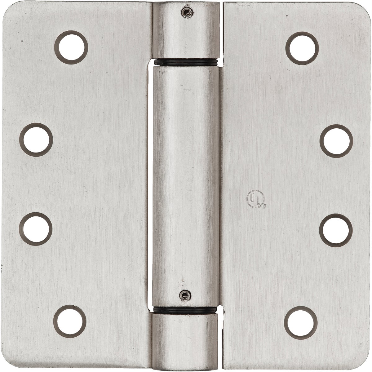 National Hardware 4 In. Satin Nickel 1/4 In. Radius Spring Door Hinge Image 1