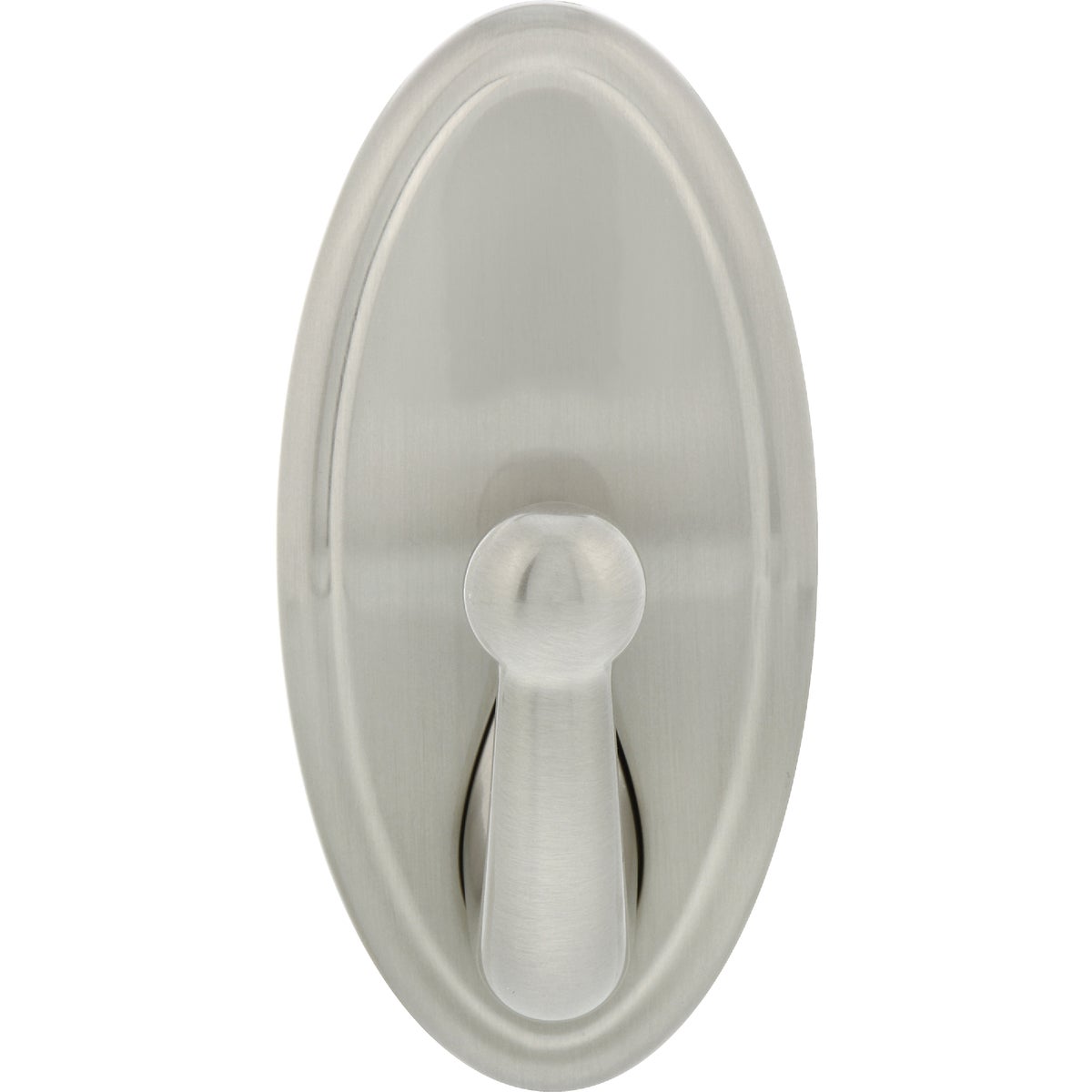 Hillman High and Mighty 15 Lb. Capacity Satin Nickel Oval Decorative Hook Image 2