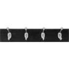 High and Mighty 18 In. 30 Lb Capacity Black Hook Rail Image 2