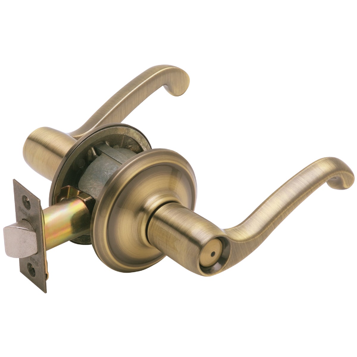 Schlage Flair Antique Brass Privacy Door Lever