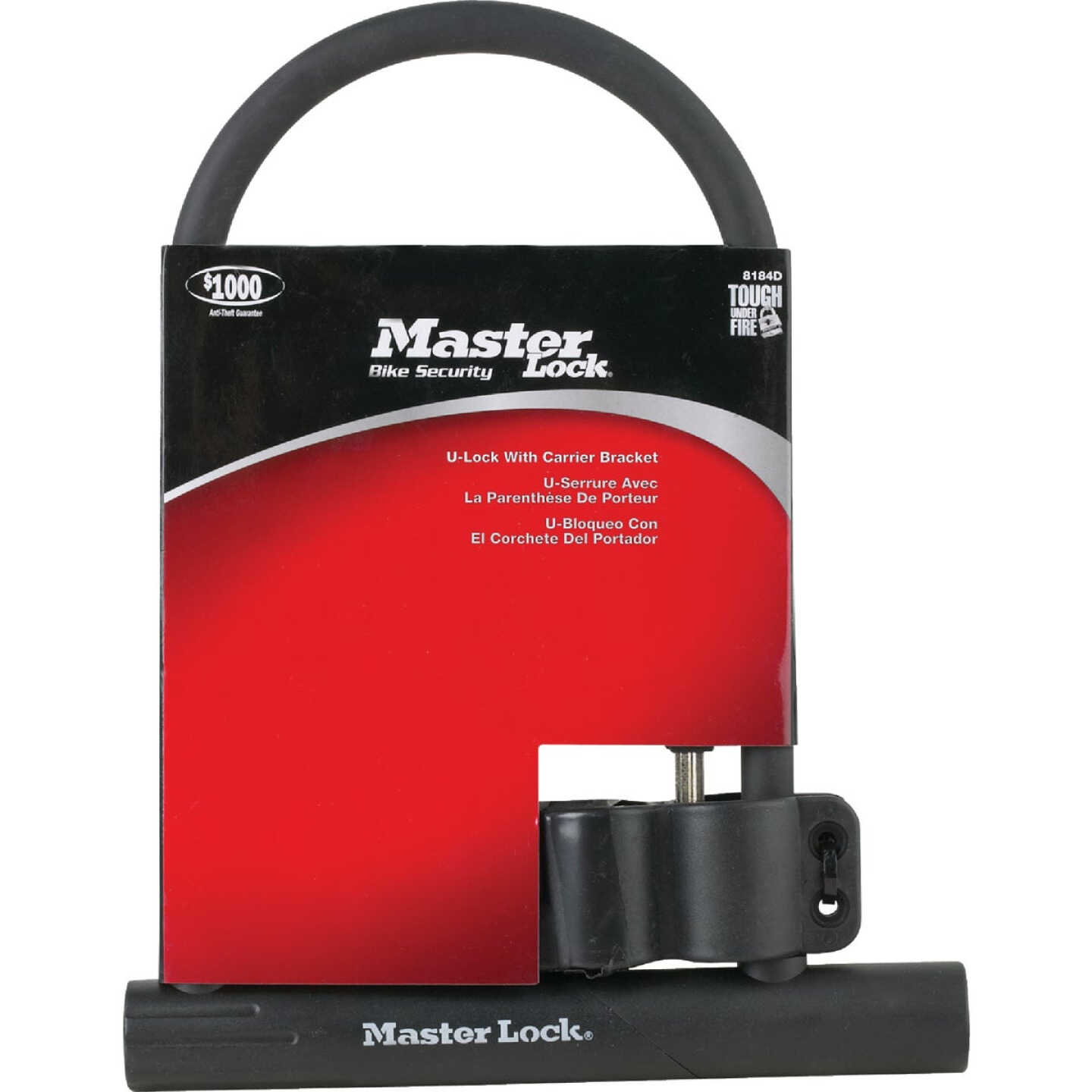 Master Lock 4 In. x 8 In. U-Bar Bicycle Lock Image 2