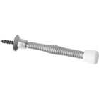 National Hardware Satin Nickel Spring Door Stop with Fastener Image 1