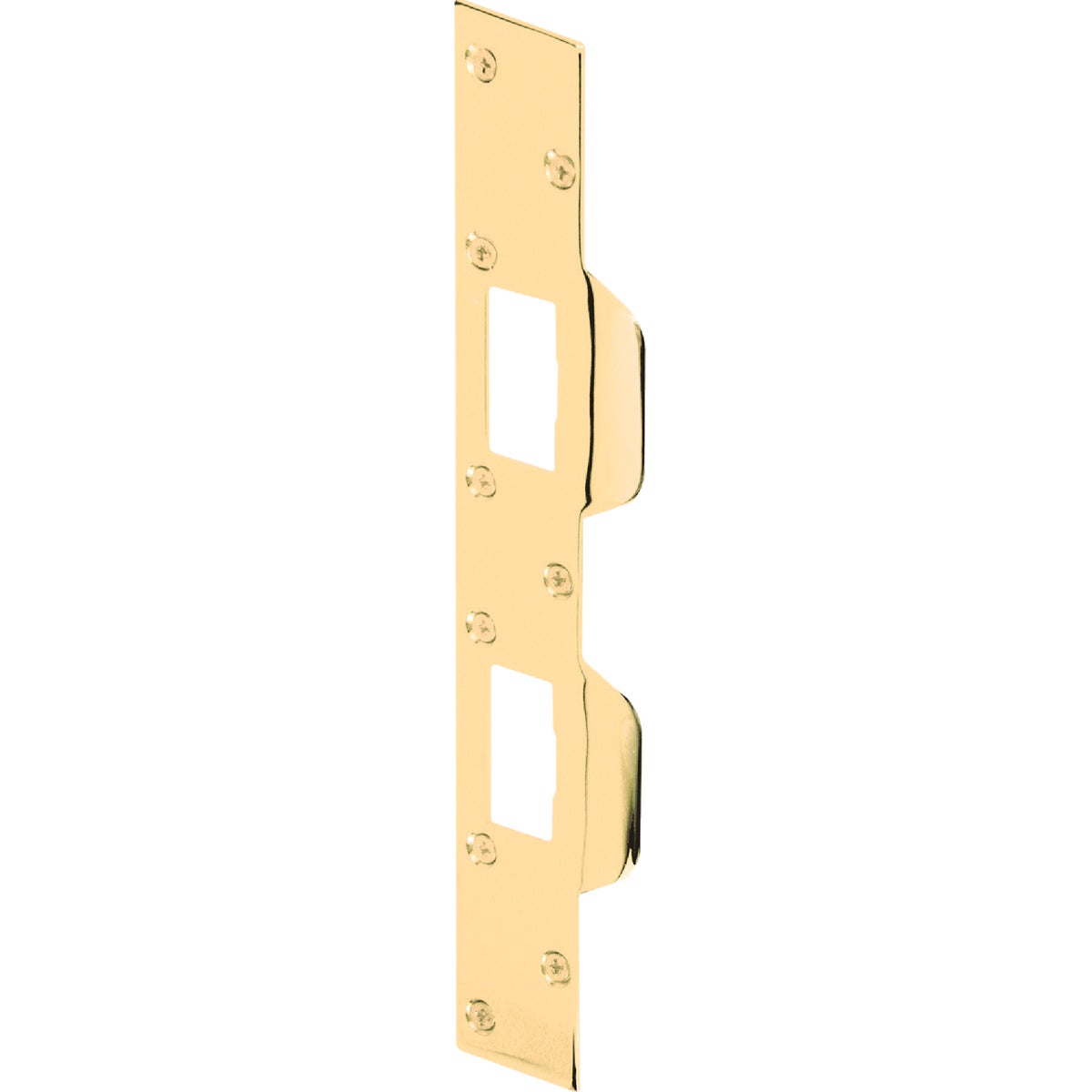 Defender Security Polished Brass 1-5/8 In. Heavy-Gauge High Security Strike Plate Image 2