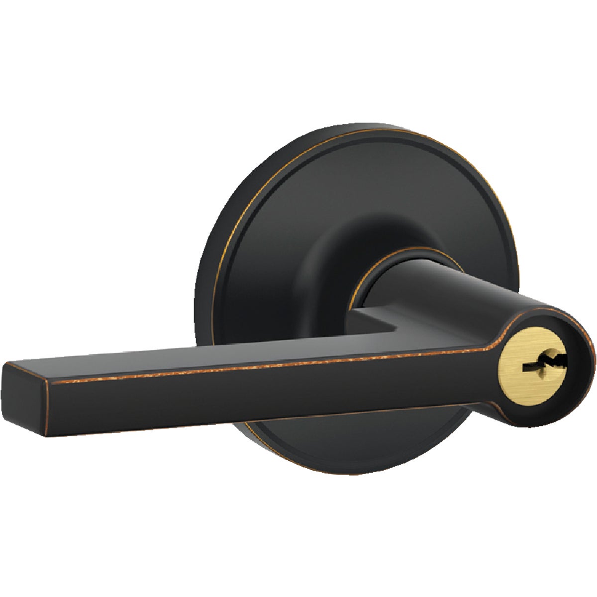 Dexter Solstice Aged Bronze Entry Door Lever Lockset Image 1